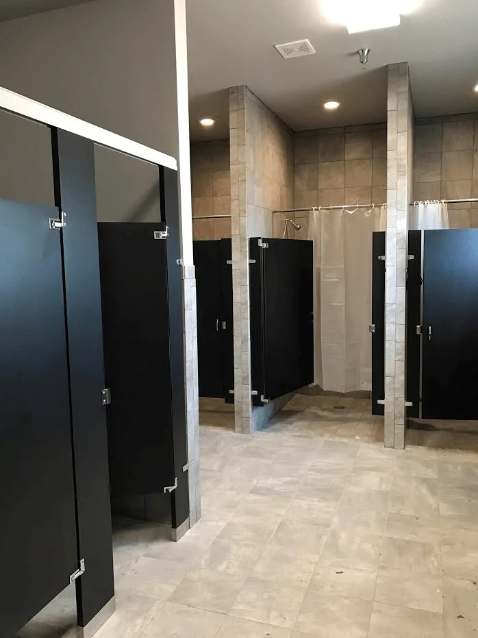 B.A. showers